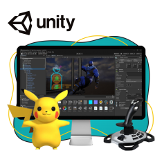 Мир игр на Unity 2D на популярном движке + AI-помощники - КИБЕРшкола программирования для детей, компьютерные курсы для школьников, начинающих и подростков - KIBERone г. Ховрино