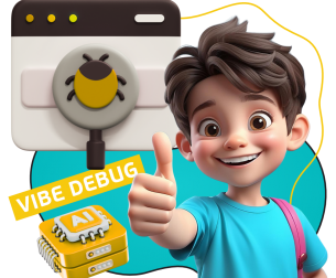 Тестирование & Vibe Debug. Охотники за багами - КИБЕРшкола программирования для детей, компьютерные курсы для школьников, начинающих и подростков - KIBERone г. Ховрино