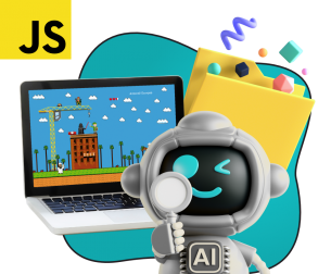 Язык программирования JavaScript + AI. Проектное обучение + геймификация + AI-помощники - КИБЕРшкола программирования для детей, компьютерные курсы для школьников, начинающих и подростков - KIBERone г. Ховрино